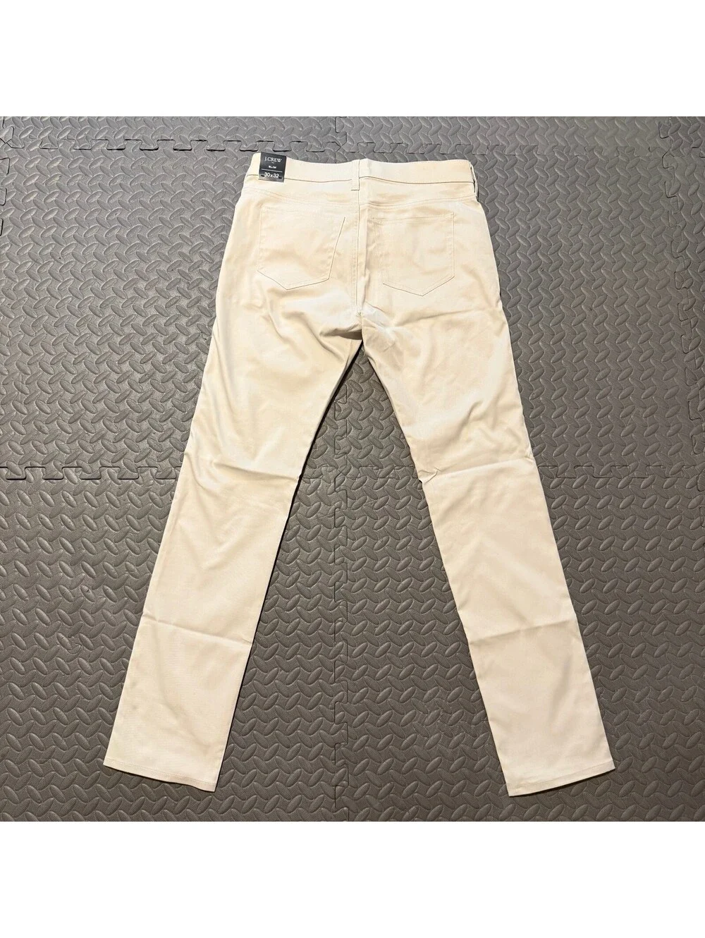 J.Crew Slim Flex Men’s Pants 30x32 Stone Beige Stretch Chino New with Tags